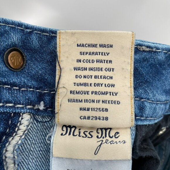 Miss Me Boot Cut Jeans Blue Women's Size 27 - Picture 11 of 12
